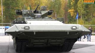 T15 BMP Armata armoured infantry fighting vehicle technical data sheet details Russia Russian army [upl. by Monahon]