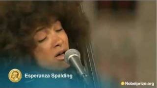 Esperanza Spalding  Nobel Peace Prize Performance [upl. by Ahsirk]