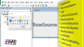 ListBox  RowSource [upl. by Bjork892]
