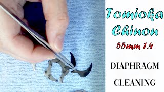 Tomioka Chinon 55mm 14  Diaphragm Cleaning [upl. by Adniram]