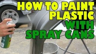 How to paint plastic with spray cans [upl. by Kired]