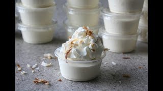 Coconut RumChata Pudding Shots [upl. by Attesoj754]