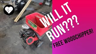 FREE WOODCHIPPER WILL IT RUN [upl. by Amahs618]