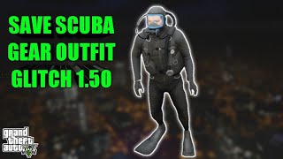 SAVE SCUBA GEAR OUTFIT GLITCH 150  GTA 5 ONLINE [upl. by Yerd169]