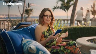 Bookingcom Super Bowl Commercial 2024 Tina Fey Books Ad Review [upl. by Goth]