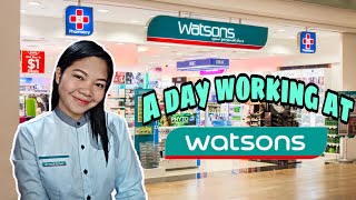 A DAY WORKING AT WATSONS PHILIPPINES  JANUARY 2020 [upl. by Other]