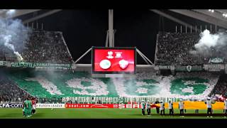 Panathinaikos vs Roma 32  The 1966 Choreography at 720p [upl. by Mercola557]