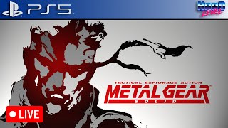 Metal Gear Solid  Detonando o game no PS5 LIVE [upl. by Derian275]