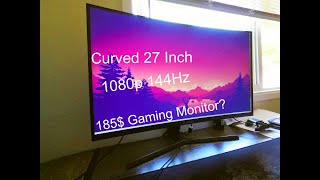 185 27 144Hz 1080p Curved Gaming Monitor Acer Aopen 27HC1R Review [upl. by Yalcrab]