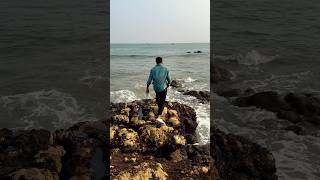 Waves flying high gokarna travel trip trending viralshorts TravelMelodies [upl. by Gilles906]