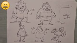 How to design a Cartoon Character with body  Character design tutorial [upl. by Gwenneth]