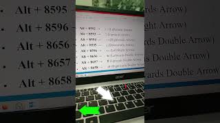 How to insert Arrow Symbols to Word Shortcut Keys💻😎 word arrowsymbol altcodes [upl. by Drawd]