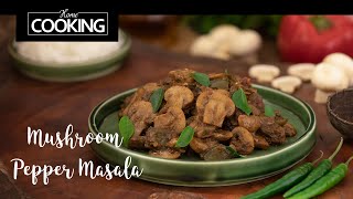 Mushroom Pepper Masala  Mushroom Recipes  Mushroom Pepper Fry [upl. by Notsa]