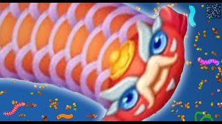 WormsZoneio Fastest Snake Growth  Biggest Slither Snake  Worms Zone Best Gameplay  EPIC GAMERS [upl. by Ilehs]