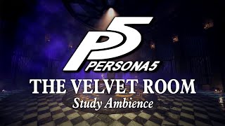 The Velvet Room  Study Ambience Relaxing Persona Music amp Library Sounds to Study Relax amp Sleep [upl. by Eibrik262]