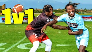 The Most ATHLETIC Football 1v1 EVER  YPK Raye vs Jonquall [upl. by Llireva269]