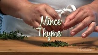 How to Pick and Mince Thyme Leaves [upl. by Dusty]