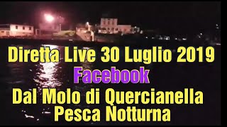 Diretta Live 30 Luglio 2019 Facebook dal Molo di Quercianella Pesca Notturna [upl. by Enirehtakyram]