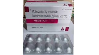 MEBISTAR 200 SR Capsules Mebeverine Hydrochloride Sustained Release Capsules 200 mg [upl. by Jen]