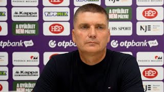 Sajtótájékoztató KecskemétDVSC 11 Srdjan Blagojevic értékelése🎙 [upl. by Paxton]