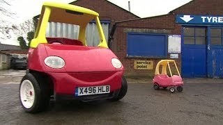 Toy car that can reach 70mph 110kmhoh and its roadworthy BBC News [upl. by Annasus]