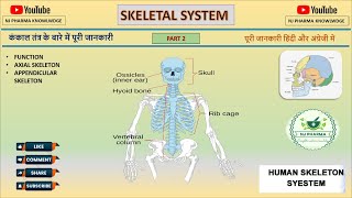 SKELETAL SYSTEM LECTURE 2 Human anatomy and physiology  Biology  axial and appendicular skeleton [upl. by Eema]