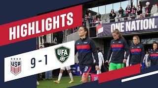 USWNT vs Uzbekistán 100 Resumen  09042022 [upl. by Aihsena]