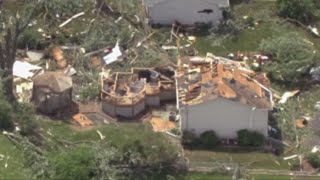 Extensive storm damage in Woodridge Illinois [upl. by Deina92]