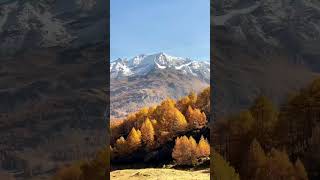 Found an autumn wonderland 🤯 Switzerland in Engadin you experience the best autumn hikes 🍁 [upl. by Notyap]