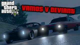 GTA V Classic Muscle Car Chase Vamos v Deviant [upl. by Ahsenev]