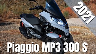 Dreiradroller Piaggio MP3 300 S HPe 2021  Probefahrt Walkaround DEUTSCH  VLOG211 [upl. by Eihctir]