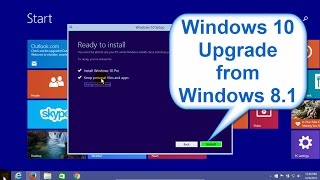 Windows 10 upgrade from Windows 81  Upgrade Windows 81 to Windows 10  Beginners Start to Finish [upl. by Woodruff]