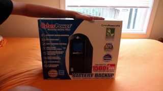 CyberPower 1500va UPS Battery Backup Unboxing [upl. by Iad]