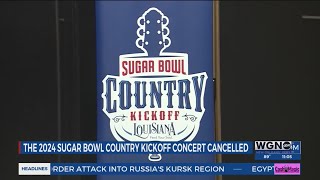 2024 Sugar Bowl Country Kickoff Concert canceled [upl. by Atsylak]