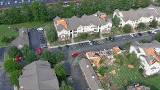 WVLT Drone video from storm damage in West Knox County on Monday afternoon [upl. by Felder]