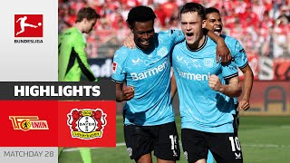 Ready To Be Crowned  Union Berlin  Bayer 04 Leverkusen 01  Highlights  MD 28 – Bundesliga [upl. by Atrahc]