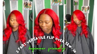 How To Do A 2 Part Versatile Flip Over Sew In  Shop wwluxxuriouslinecom  The Luxx Experience 💎 [upl. by Mistrot]