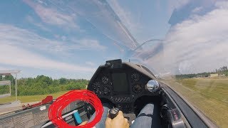 Scary Glider Takeoff  Speed Brakes came out at Aerotow [upl. by Eniowtna]