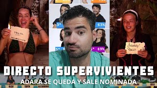 SUPERVIVIENTES ALL STARS ADARA se QUEDA y sale NOMINADA con OLGA y JORGE  Hablamos de tele [upl. by Cogn566]