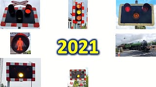 Level Crossings in 2021  End of Year compilation [upl. by Eyahc]