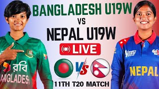 🔴Match Live  Bangladesh vs Nepal 9th t20 Match  nepU 19 vs ban 19 Live Scores nepvsban [upl. by Ymia378]