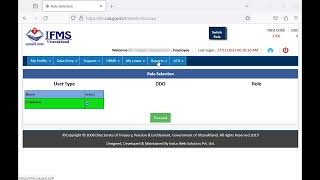 How to Print your PaySlip in IFMS online Portal Uttarakhand [upl. by Reave]