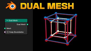 How to use DUAL MESH in Blender  Geometry Nodes [upl. by Haroldson]