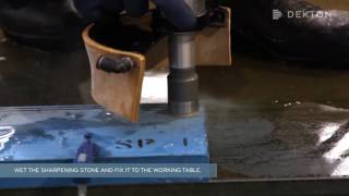 Dekton Elaboration  Core Drill Sharpening  EN [upl. by Ardnaxila]