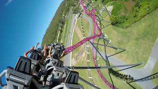 DC Rivals HyperCoaster  Roller Coaster  Warner Bros Movie World Gold Coast [upl. by Esirahc]