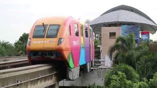 Sentosa Express track switching and departure at Beach station [upl. by Fredela]