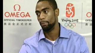 Tyson Gay on the Olympics and Usain Bolts 100m record [upl. by Stricklan]