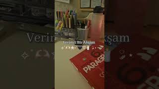 Verimli bir akşam study studywithme studymotivation büşrasstudy [upl. by Adeirf515]