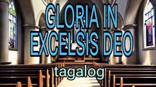 GLORIA IN EXCELSIS DEOTagalog minus 1 with lyrics  piano cover Orly Tungala [upl. by Sahcnip642]