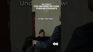 Big threat for unis over foreign students ytshort australiastudentvisa [upl. by Susumu]